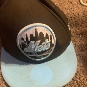 New Era Black and Light Blue Mets Cap